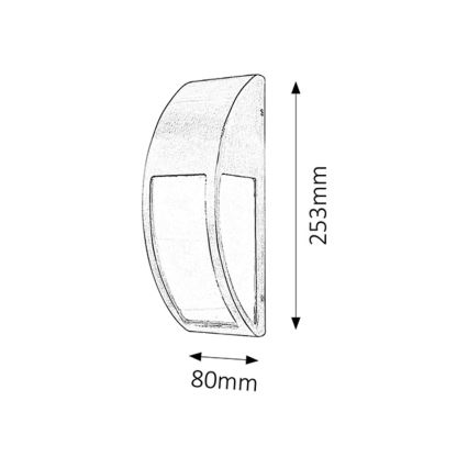 Rabalux - Outdoor wall light 1xE27/40W/230V IP44