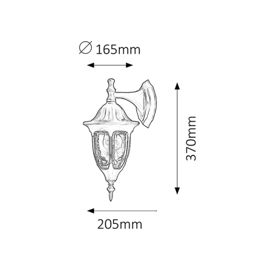Rabalux - Outdoor wall light 1xE27/60W/230V