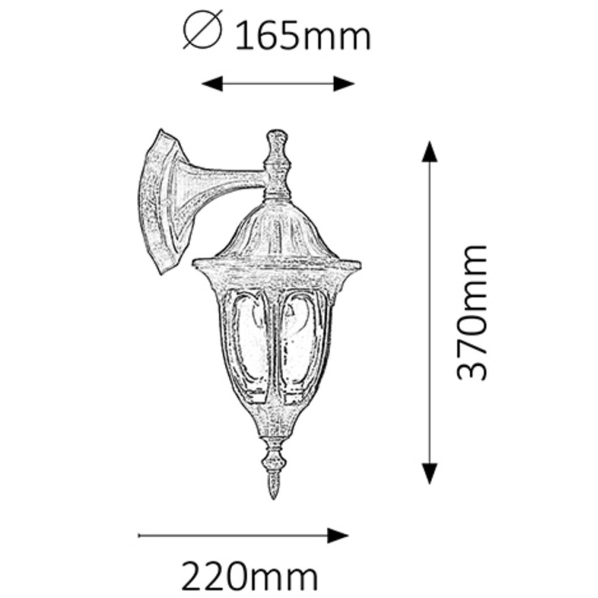 Rabalux - Outdoor wall light 1xE27/60W/230V