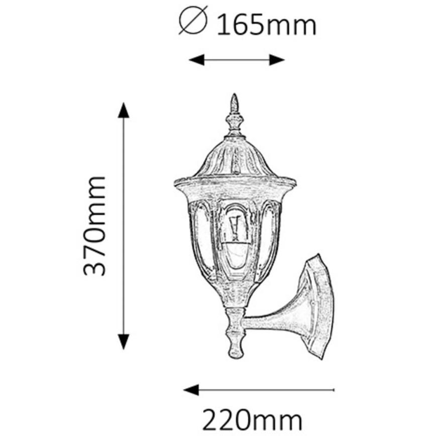 Rabalux - Outdoor wall light 1xE27/60W/230V
