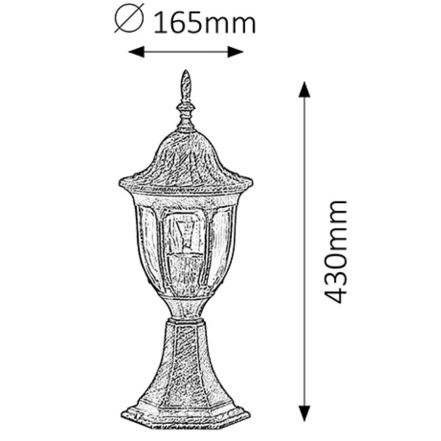 Rabalux - Outdoor lamp 1xE27/60W/230V
