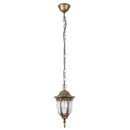 Rabalux - Outdoor pendant light 1xE27/60W/230V IP43 gold/patina/black