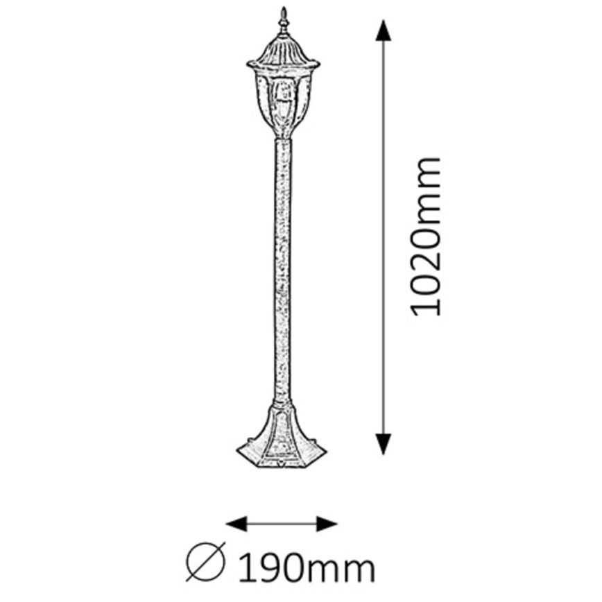 Rabalux - Outdoor lamp 1xE27/60W/230V