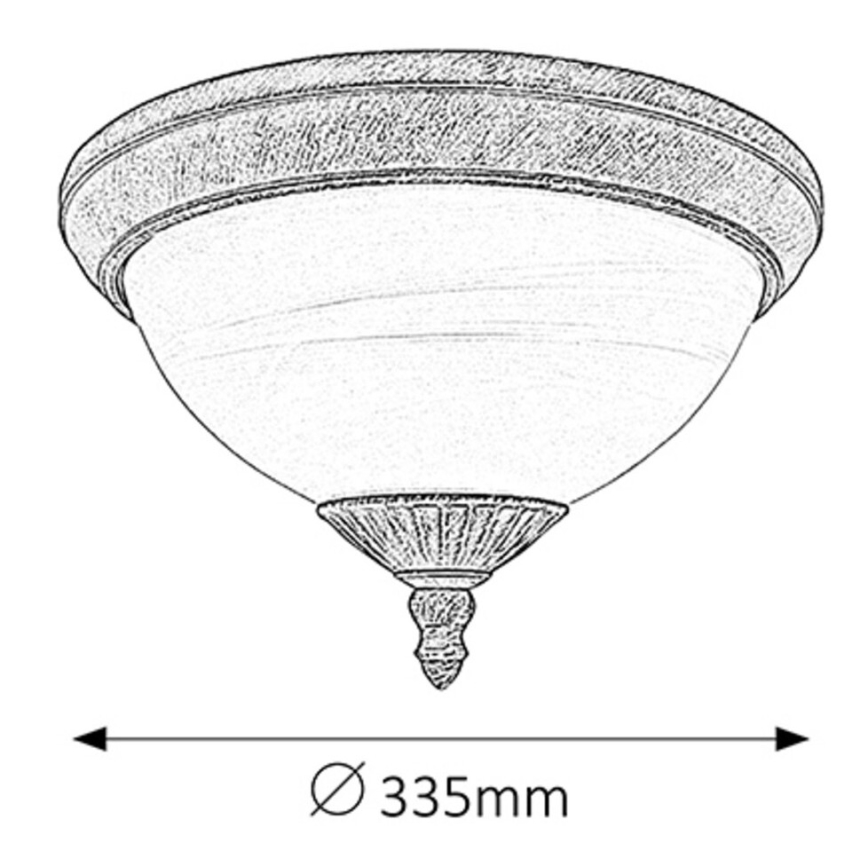 Rabalux - Outdoor ceiling light 2xE27/40W/230V