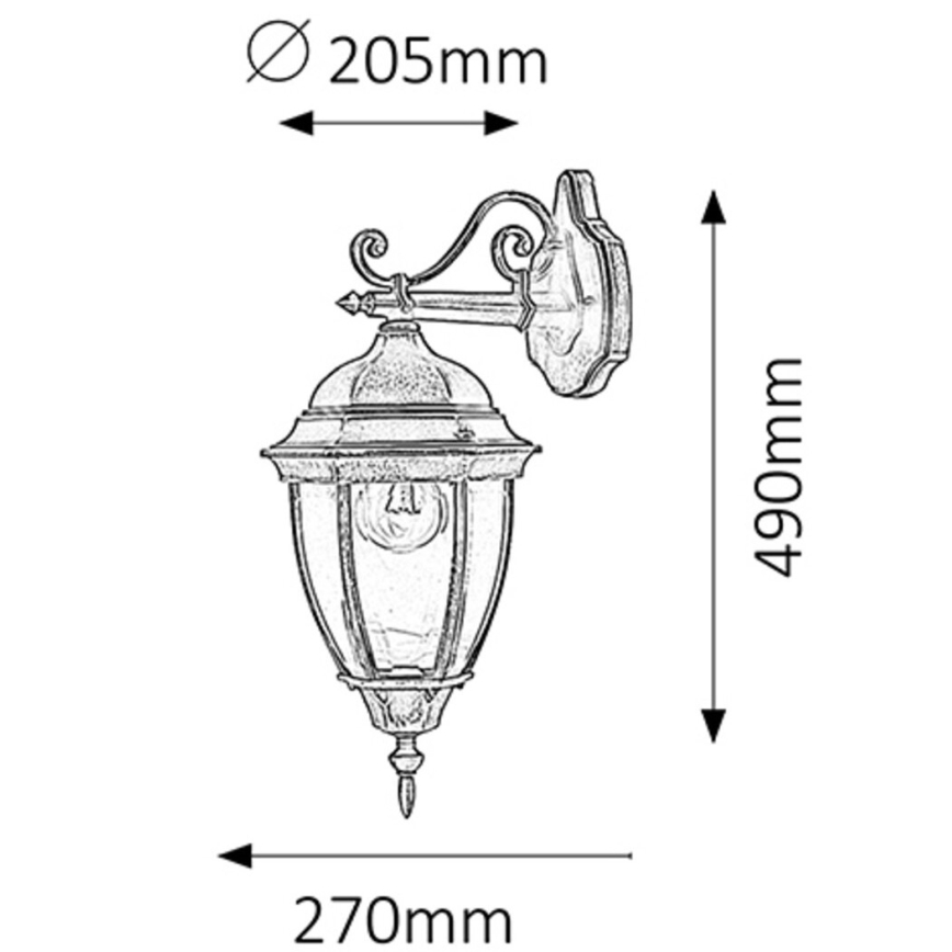 Rabalux - Outdoor wall light 1xE27/100W/230V