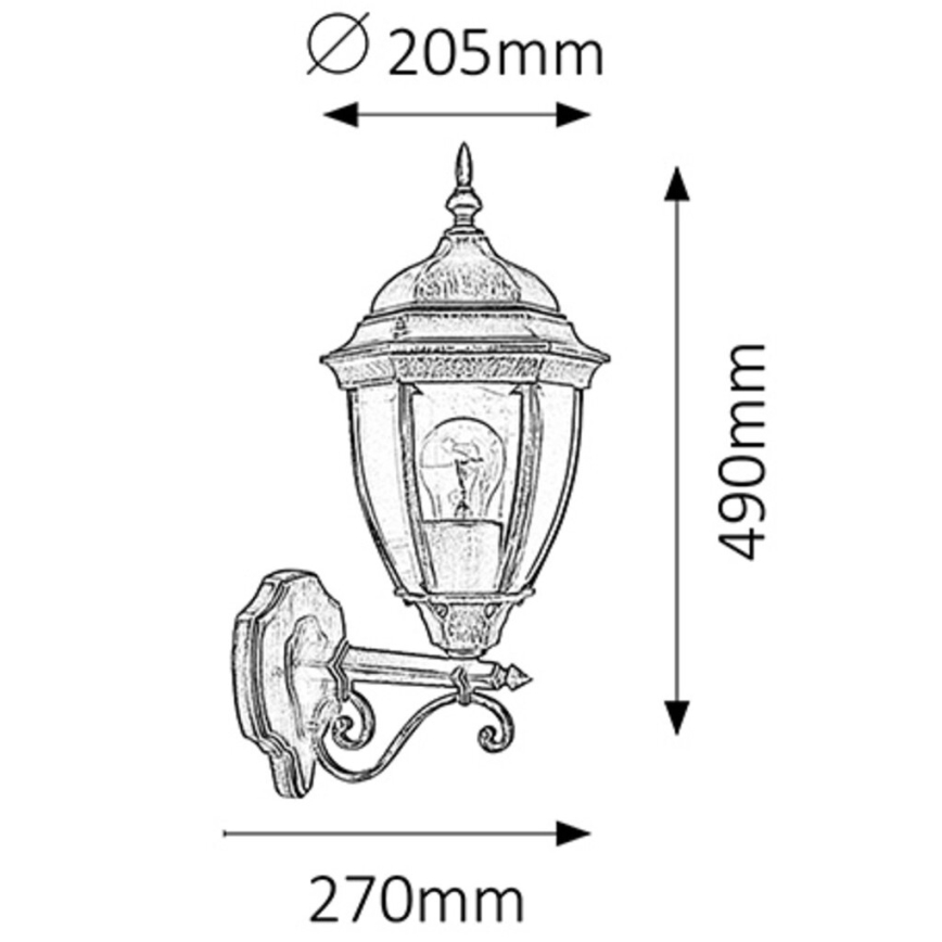 Rabalux - Outdoor wall light 1xE27/100W/230V