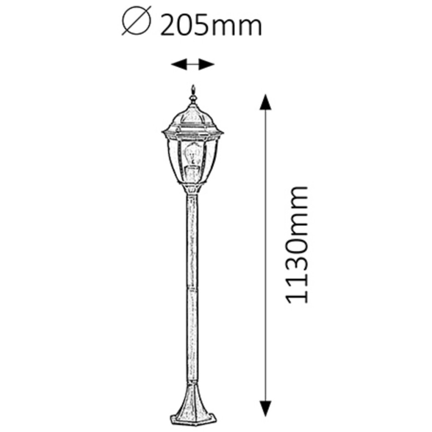 Rabalux - Outdoor lamp 1xE27/100W/230V IP44 113 cm