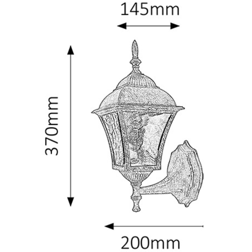 Rabalux - Outdoor wall light 1xE27/60W/230V IP43