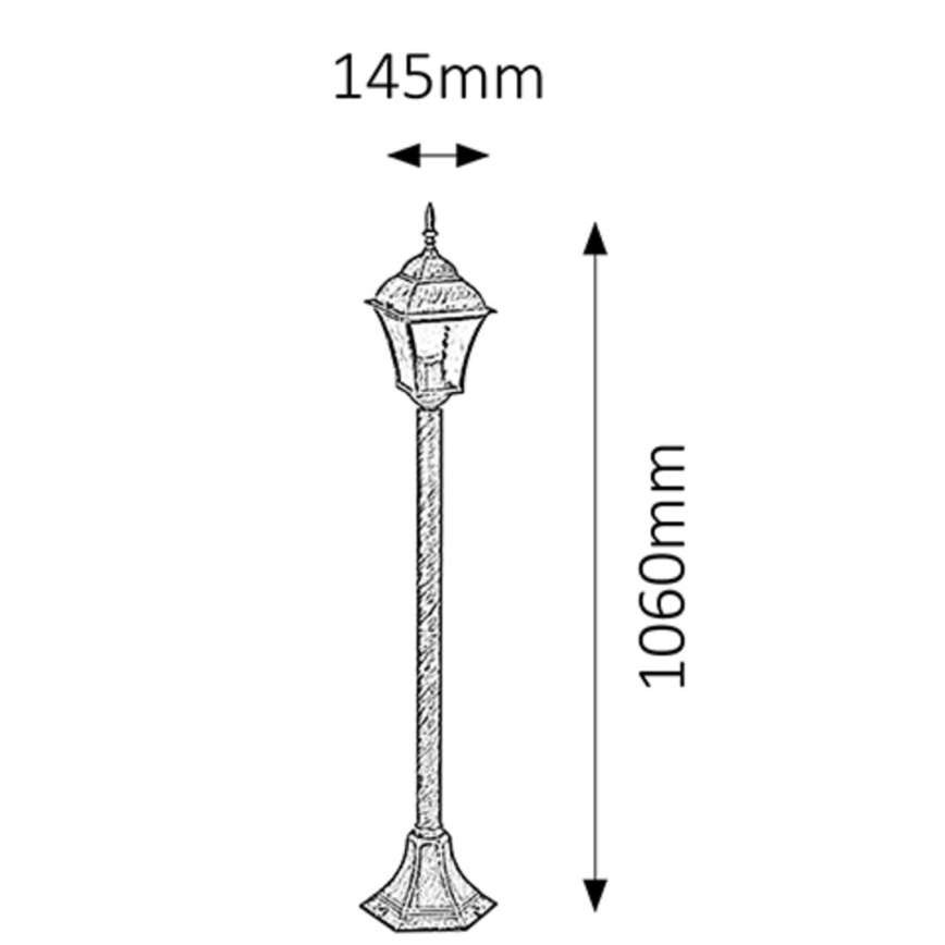 Rabalux - Outdoor lamp 1xE27/60W/230V IP44