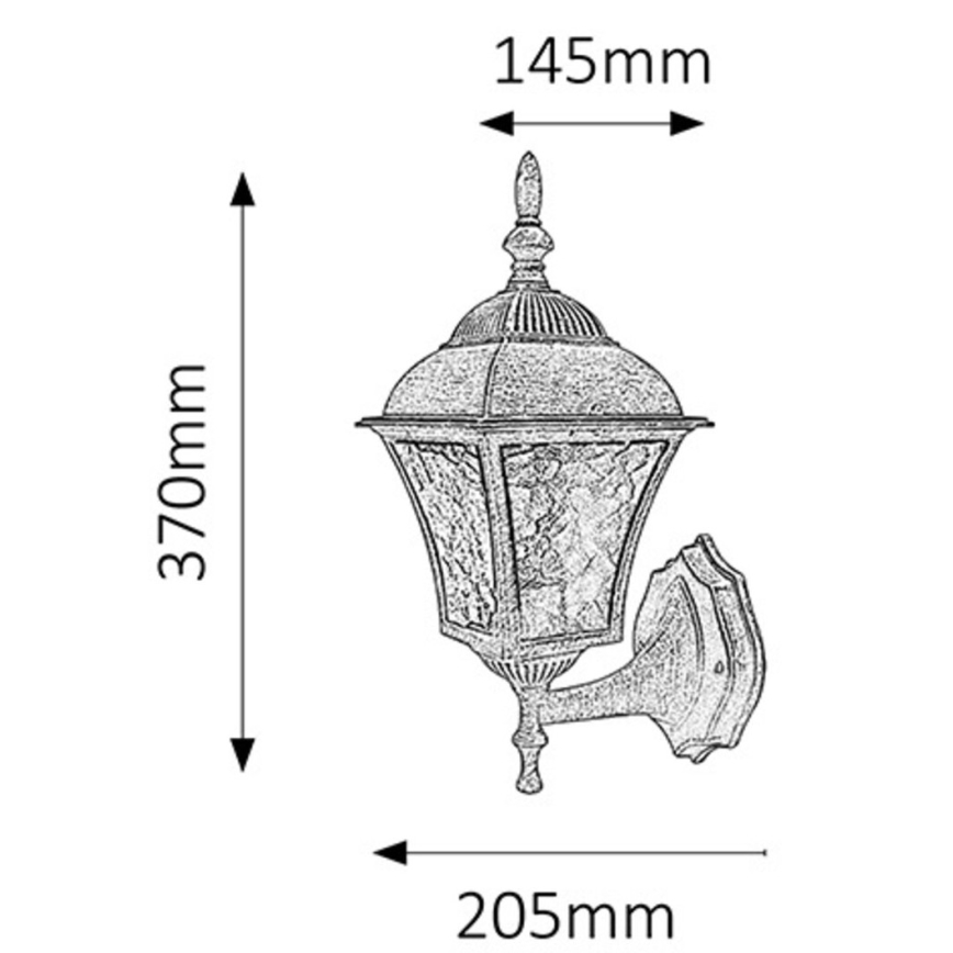 Rabalux - Outdoor wall light 1xE27/60W/230V IP44