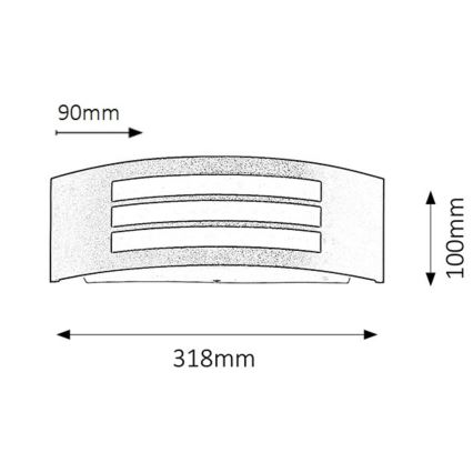 Rabalux - Outdoor wall light 1xE27/14W/230V