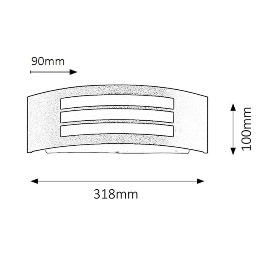 Rabalux - Outdoor wall light 1xE27/14W/230V