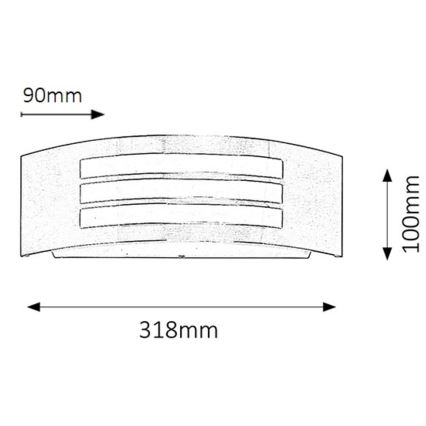 Rabalux - Outdoor wall light 1xE27/14W/230V