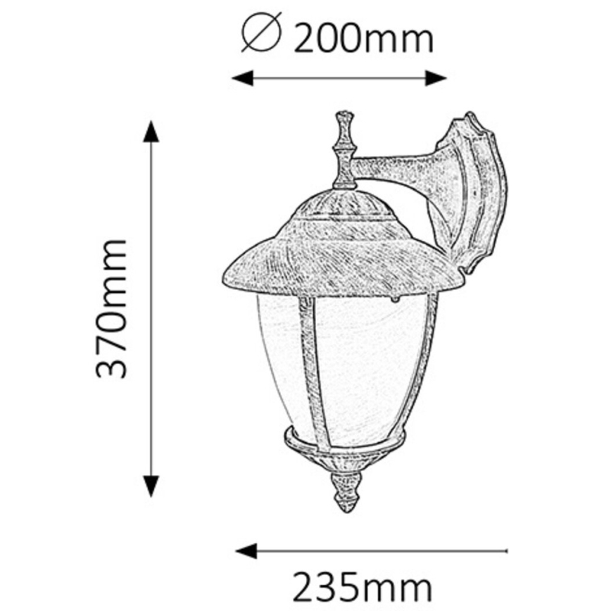 Rabalux - Outdoor wall light 1xE27/60W/230V