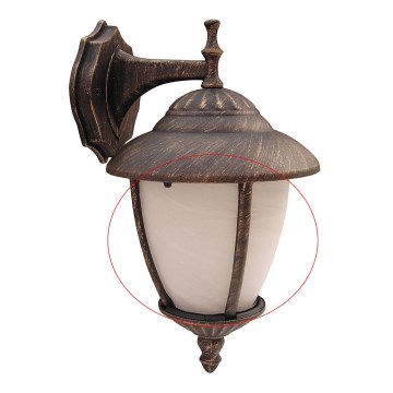 Rabalux 8476 - Replacement glass for outdoor light MADRID E27