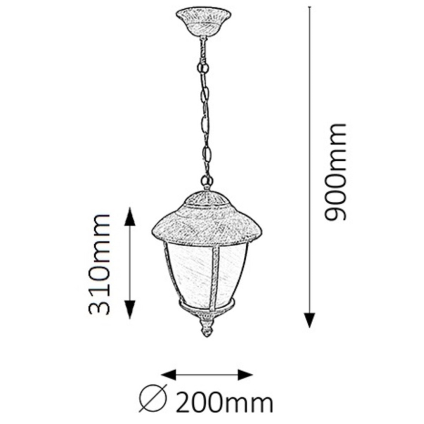Rabalux - Outdoor chandelier 1xE27/60W/230V