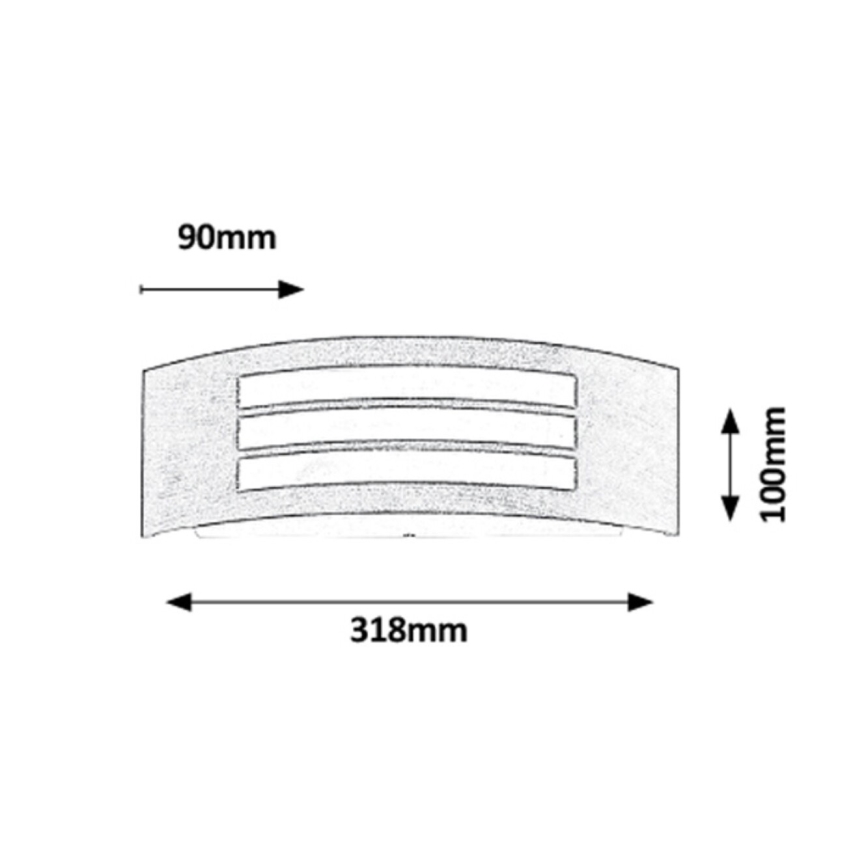 Rabalux - Outdoor wall light 1xE27/14W/230V IP44