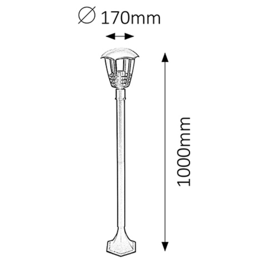 Rabalux - Outdoor lamp 1xE27/60W/230V IP44 1 m