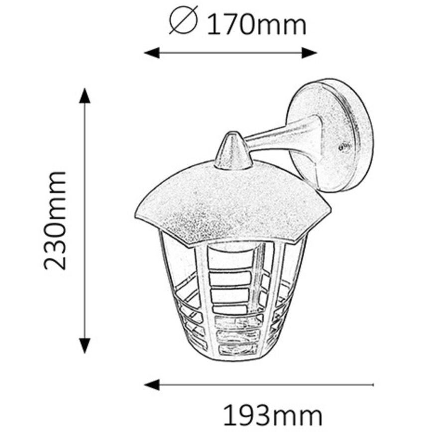 Rabalux - Outdoor wall light 1xE27/60W/230V