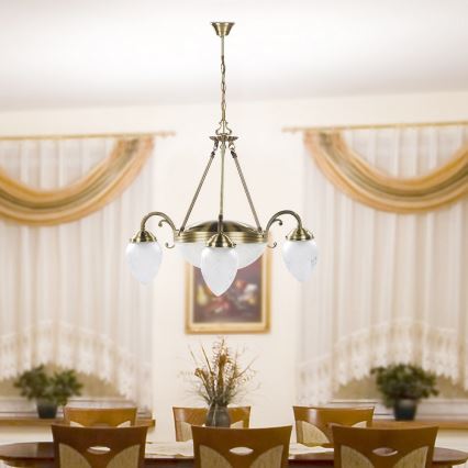 Rabalux 8633 - chandelier on a chain ANNABELLA 3xE14/40W+2xE27/60W