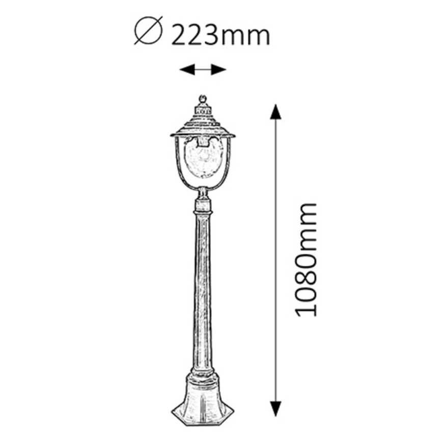 Rabalux - Outdoor lamp 1xE27/60W/230V