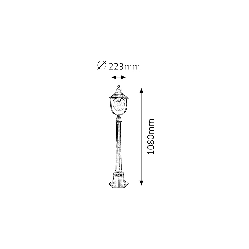 Rabalux - Outdoor lamp 1xE27/60W/230V