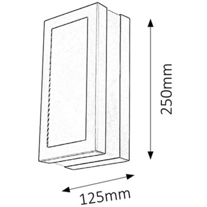 Rabalux - Outdoor wall light 1xE27/14W/230V IP44