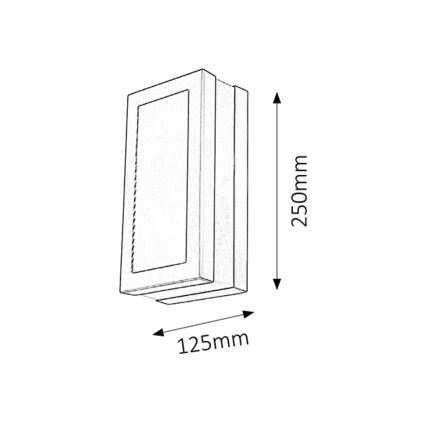 Rabalux - Outdoor wall light 1xE27/14W/230V IP44