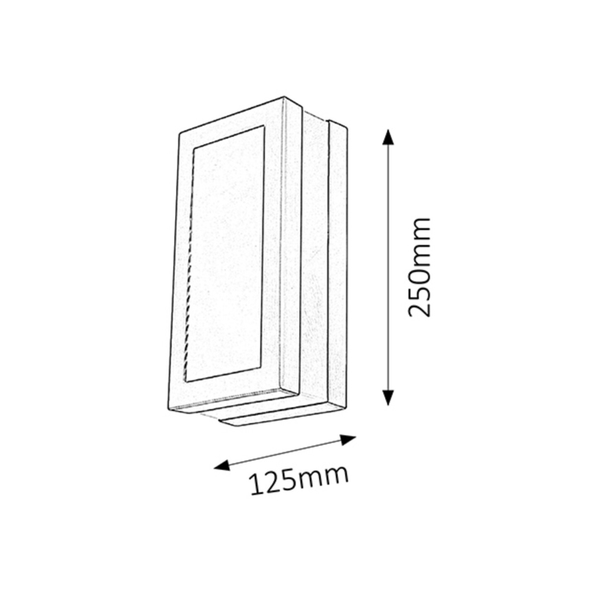 Rabalux - Outdoor wall light 1xE27/14W/230V IP44