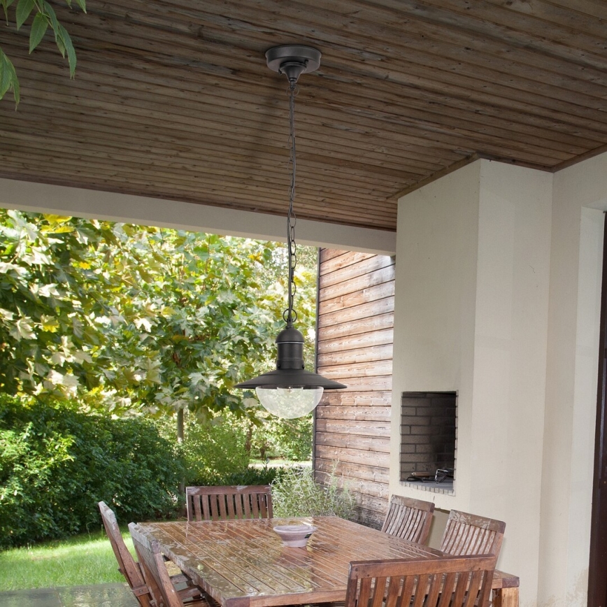 Rabalux - Outdoor pendant light 1xE27/60W black IP44