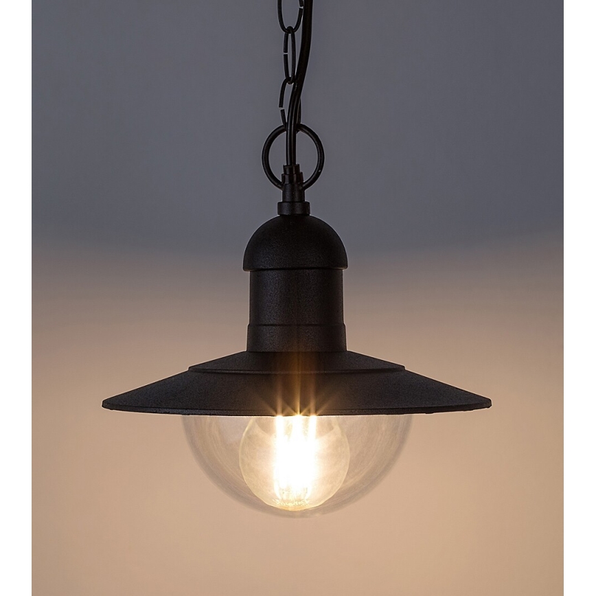 Rabalux - Outdoor pendant light 1xE27/60W black IP44