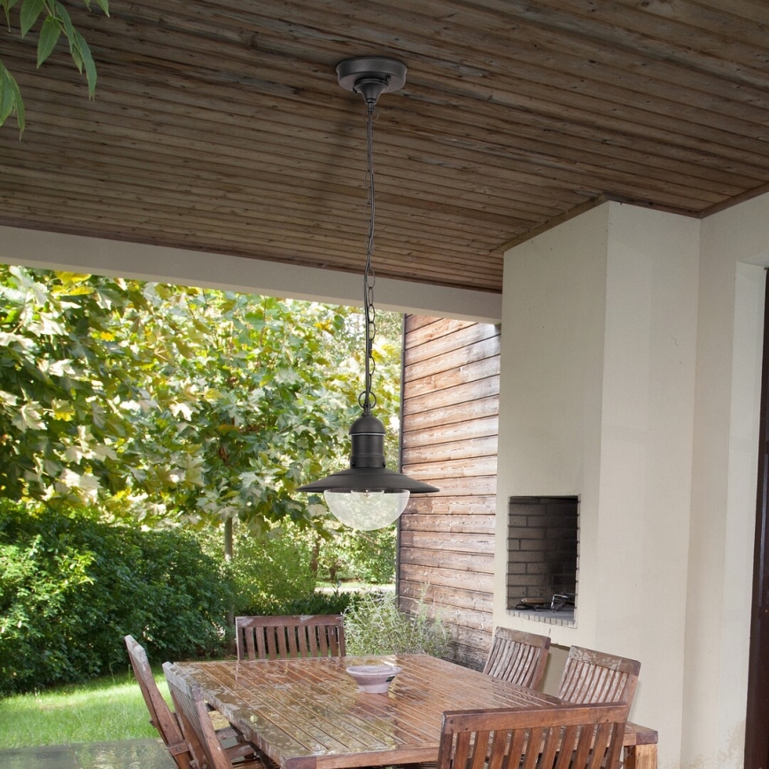 Rabalux - Outdoor pendant light 1xE27/60W black IP44