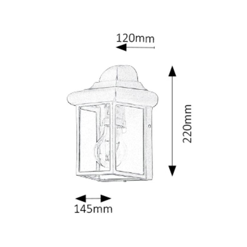 Rabalux - Outdoor wall light 1xE27/60W/230V IP43 white