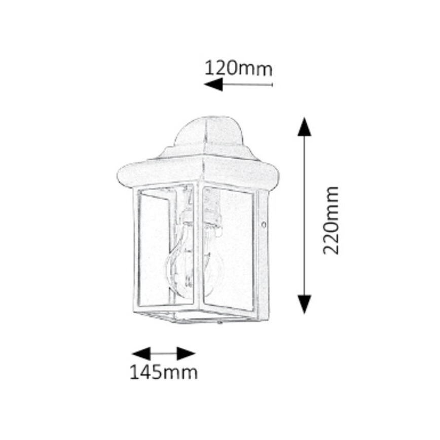 Rabalux - Outdoor wall light 1xE27/60W/230V IP43