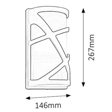 Rabalux - Outdoor wall light 1xE27/40W