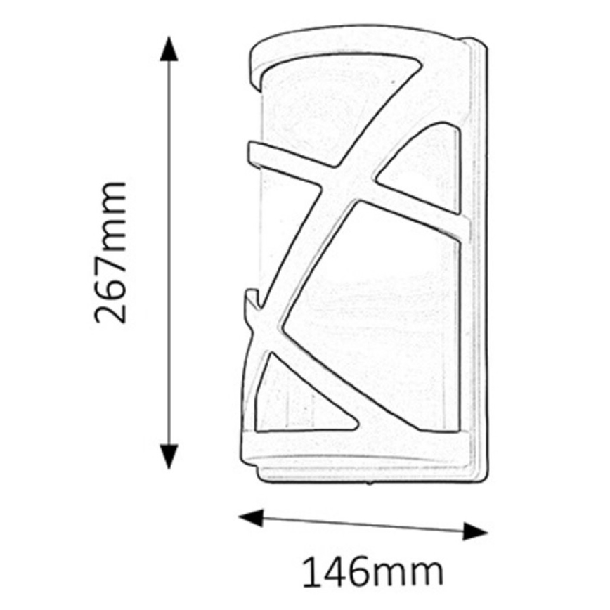 Rabalux - Outdoor wall light 1xE27/40W IP54