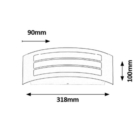 Rabalux - Outdoor wall light 1xE27/14W