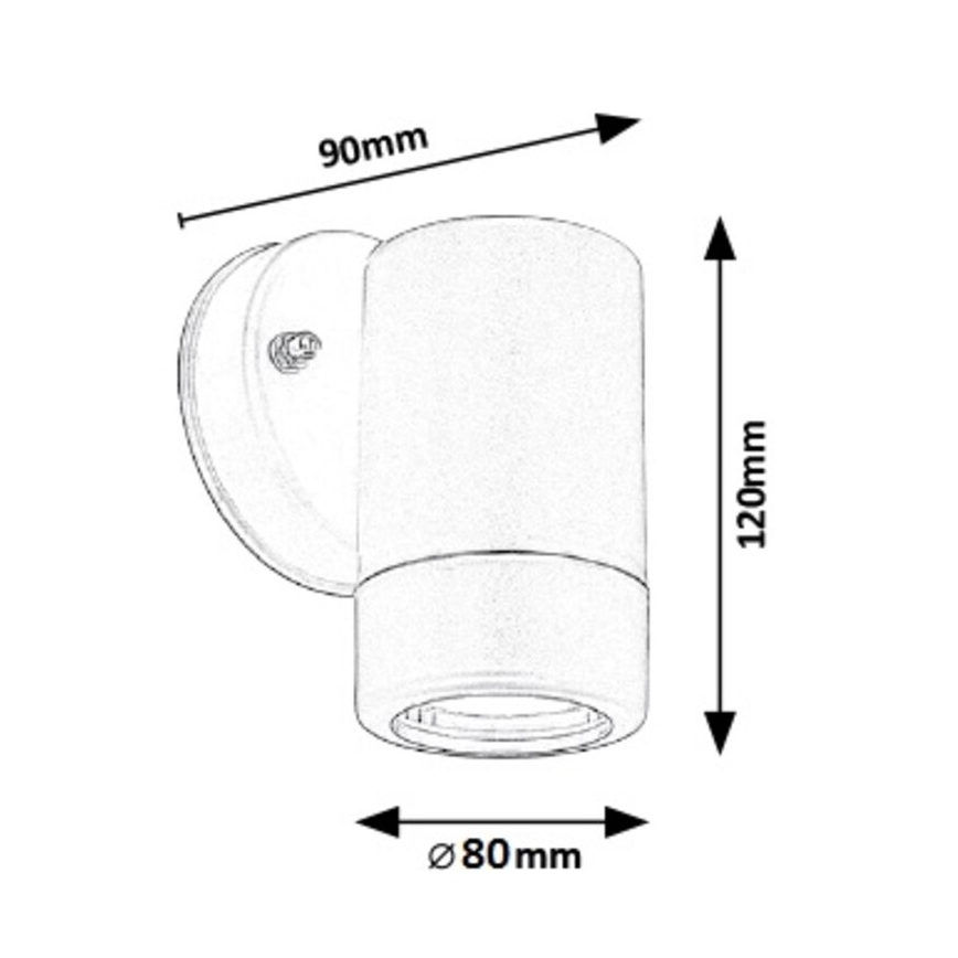 Rabalux - Outdoor wall light 1xGU10/10W/230V IP44 black