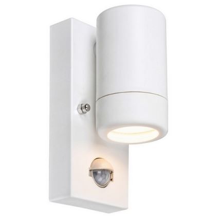 Rabalux - Outdoor wall light with a sensor 1xGU10/10W/230V white IP44