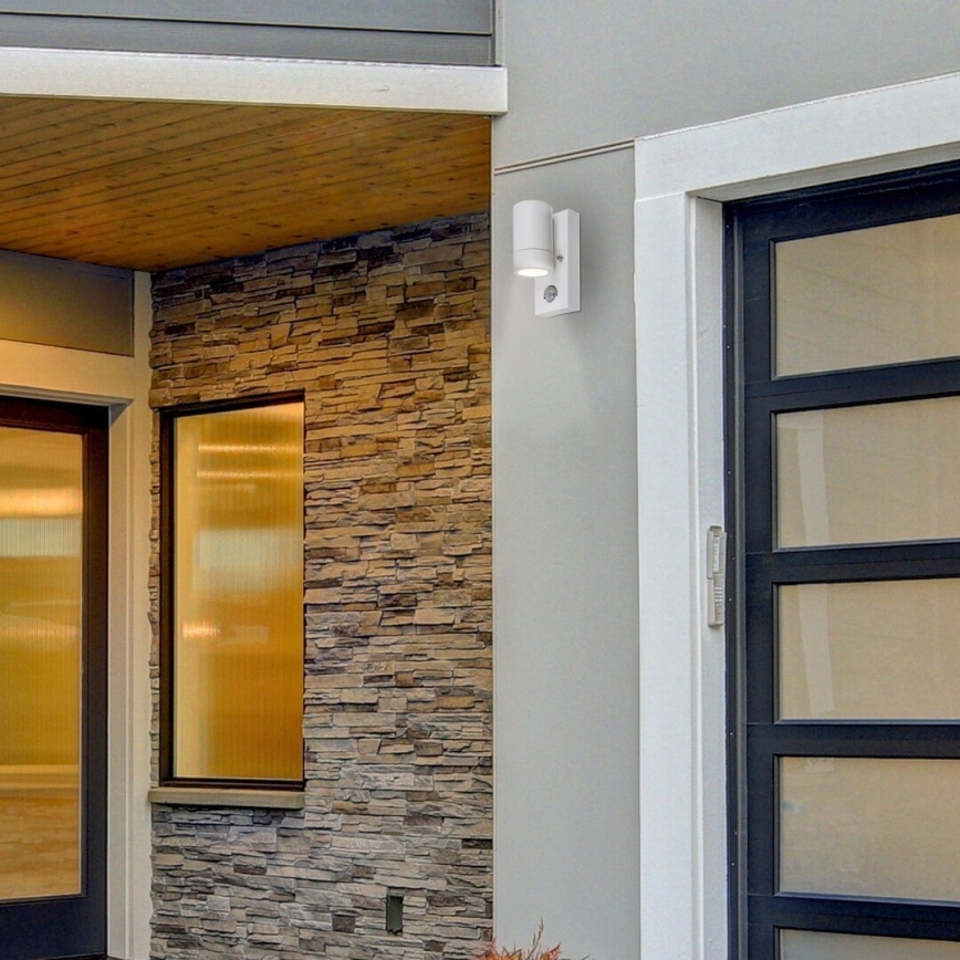 Rabalux - Outdoor wall light with a sensor 1xGU10/10W/230V white IP44