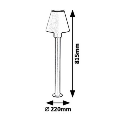 Rabalux - Outdoor lamp FAVARA 1xE27/14W/230V IP44