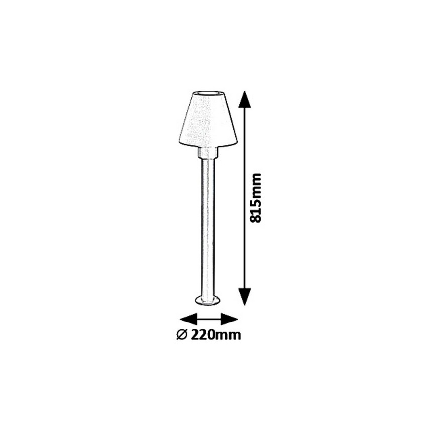 Rabalux - Outdoor lamp FAVARA 1xE27/14W/230V IP44