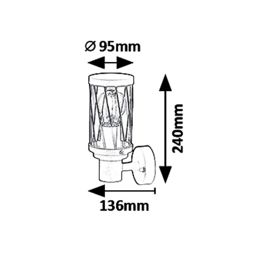Rabalux - Outdoor wall light 1xE27/40W/230V IP44