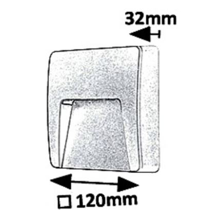 Rabalux - LED Outdoor wall light LED/3W/230V IP65