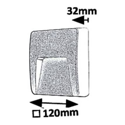 Rabalux - LED Outdoor wall light LED/3W/230V IP65