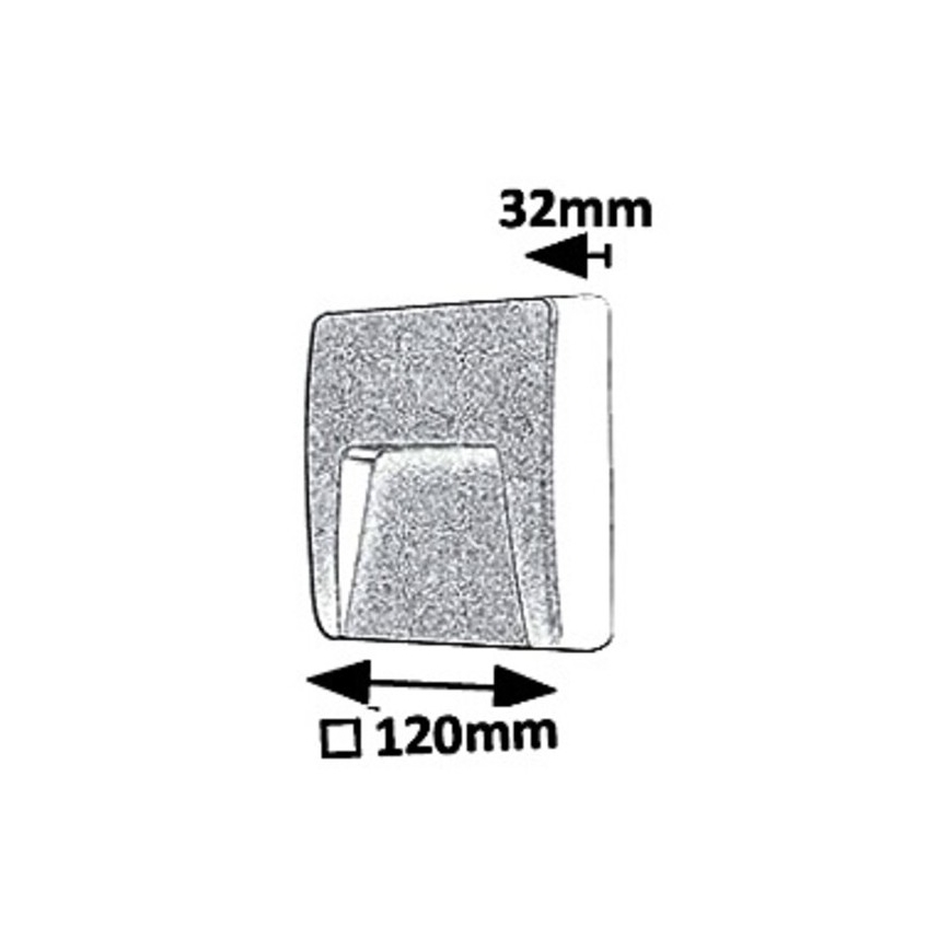 Rabalux - LED Outdoor wall light LED/3W/230V IP65