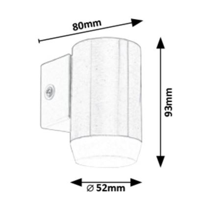 Rabalux - LED Outdoor wall light LED/4W/230V IP44