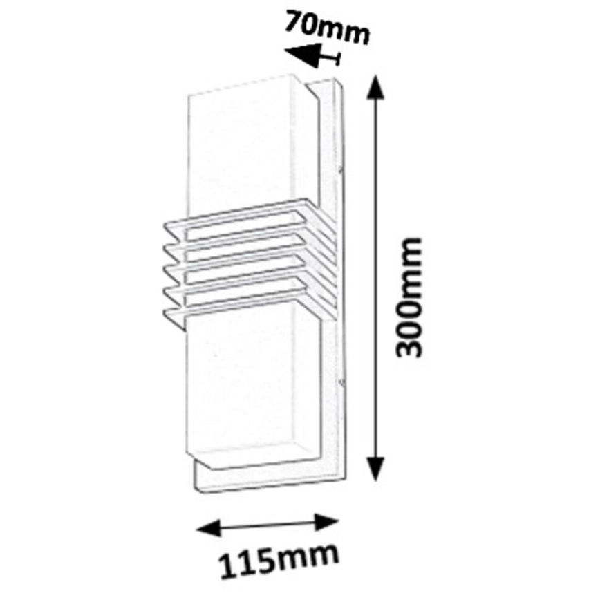 Rabalux - LED Outdoor wall light LED/12W/230V 800lm 4000K IP44
