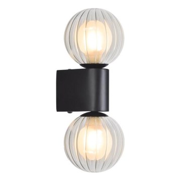 Rabalux - Bathroom wall light 2xG9/3,5W/230V IP44 black