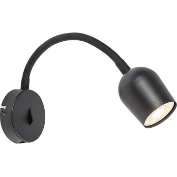 Rabalux - Black wall-mounted spotlight 1x GU10/15W/230V